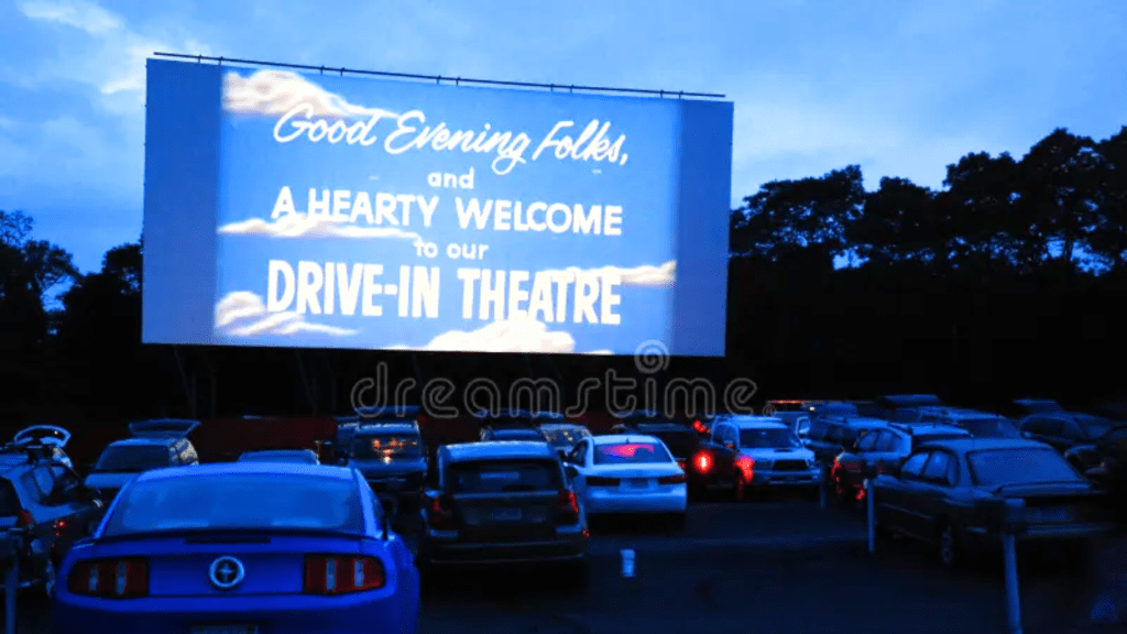 drive-in movie screen
